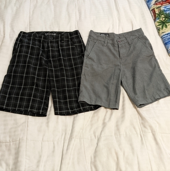 𝅺o'neill gray shorts with subtle plaid size 23 - Picture 3 of 5